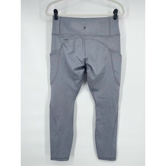 Athleta Salutation Stash Pocket II 7/8 Tight Horizon Grey Powervita Size Medium - Picture 2 of 11